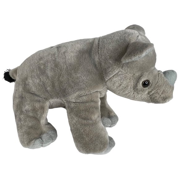 Wild Republic Rhinoceros Plush Rhino Gray Stuffed Animal Toy 15 Inch - Picture 4 of 8